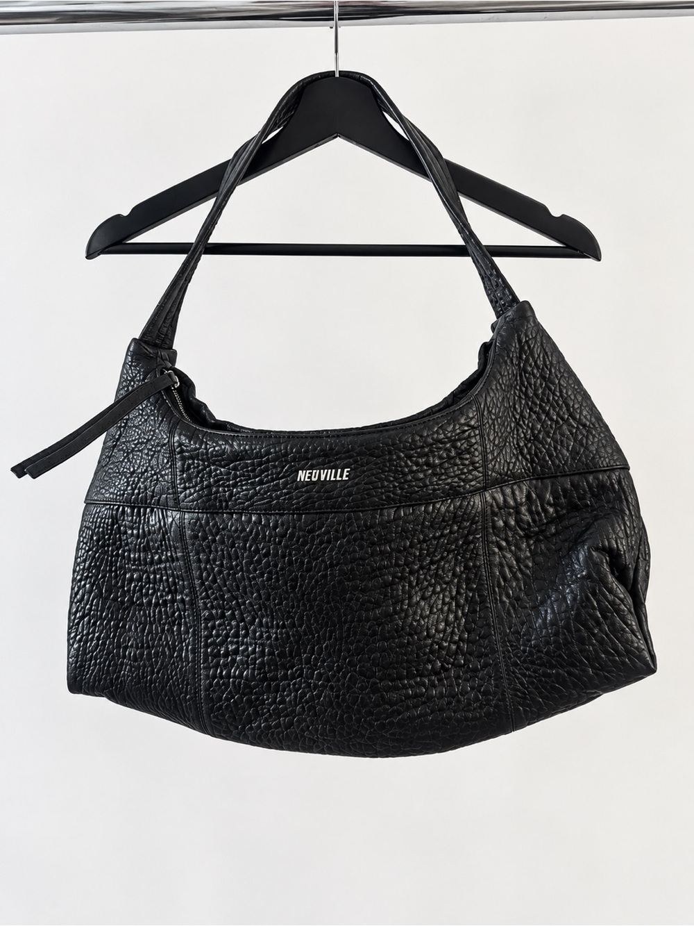 Neuville Billy Bag Bubble Black Shoulder Hobo Bag